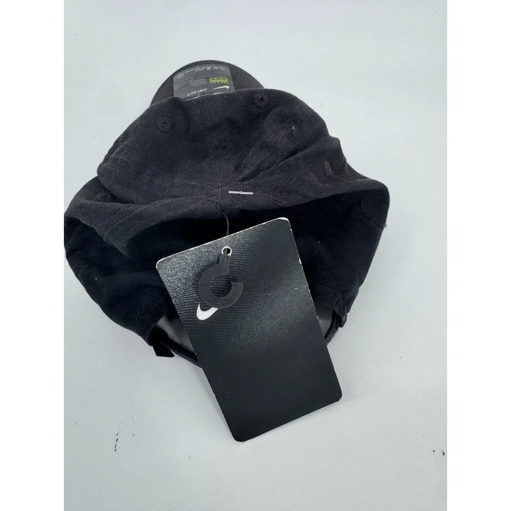 Nike‎ Infant Unisex Black Baseball Cap Hat 12/24M Adjustable Swoosh Logo
